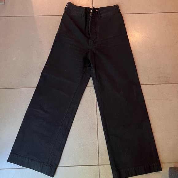 Jesse Kamm Black Wide-Leg Pants